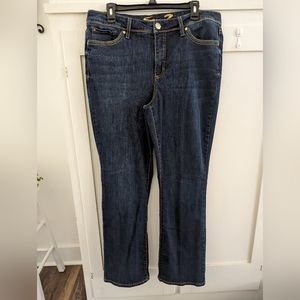 Seven 7 women's jeans 16 Rocker Slim Boot Gold Stud embroidery pockets